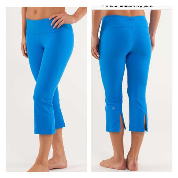 Lululemon Crop Pants Poolside Blue Size 4 - Picture 1 of 6